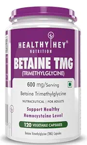 HealthyHey Nutrition Betaine Trimethylglycine (TMG) - 120 Veg. Capsules